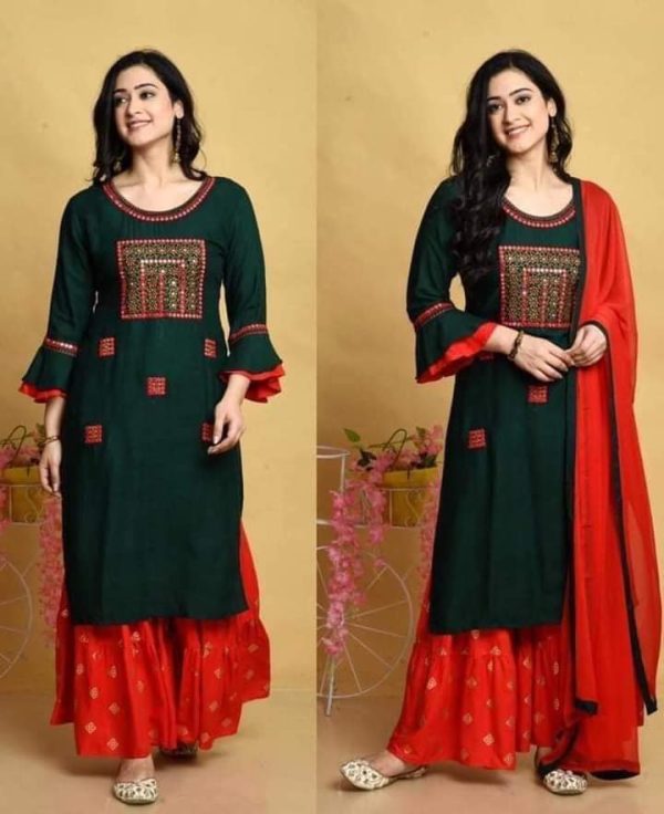 Readymade Premium Embroidered Kameez Set SP-18317490 - Image 4
