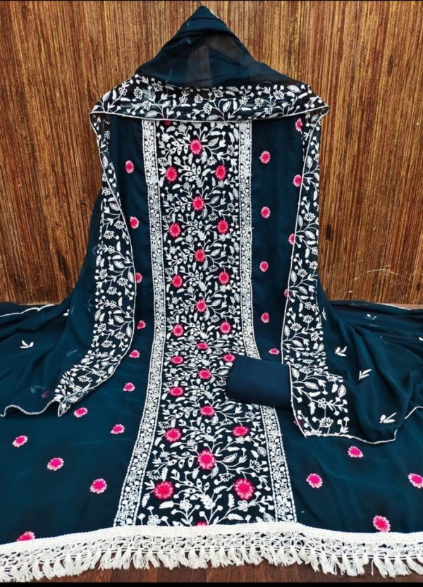 Luxury Georgette Kameez Set with Elegant Embroidery SP18314490 - Image 3